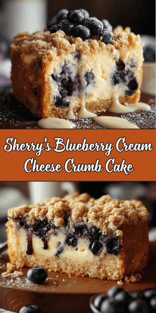 Sherry&rsquo;s Blueberry Cream Cheese Crumb Cake 1
