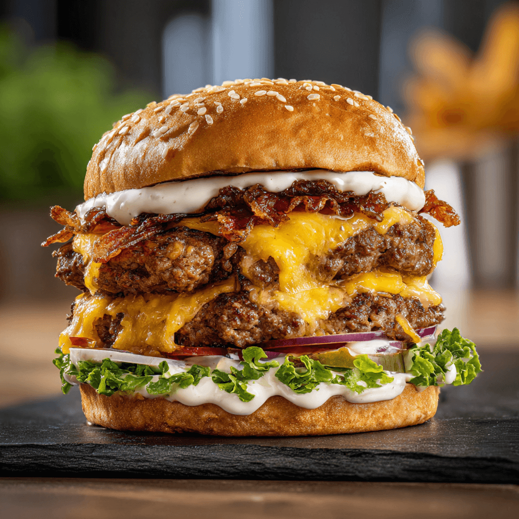 Double-Decker Smash Burger With Ranch – Crispy, Juicy, and Flavor-Packed 1 louimediateam httpss.mj .runx1chxTRTZhI front view EMOTIOND D d968867b f34f 4a1f 8215 1aefee633b59 3 1