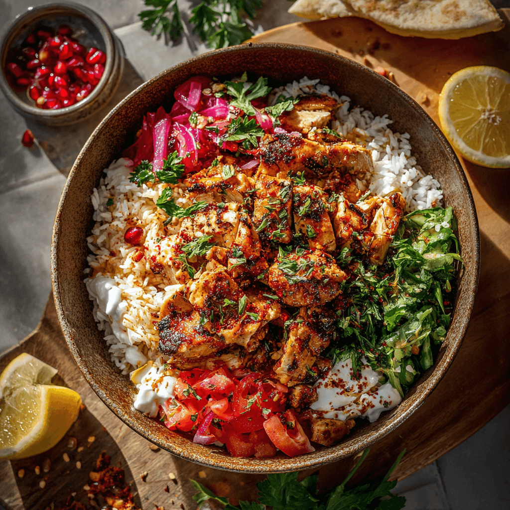 Honey Harissa Chicken Bowl 2 louimediateam httpss.mj .runyDaa2QKp3Ko front view EMOTIOND H c2cb3c91 52ae 46cd 8b32 e9365d2023f1 2 1